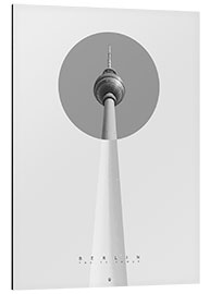 Cuadro de aluminio Berlín - la torre de televisión