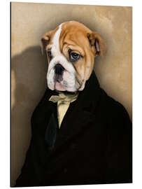 Magnettafel Frenchie mit Mantel