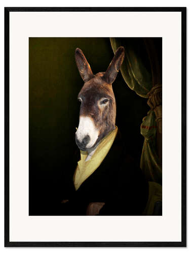 Framed art print Donkey Jérome