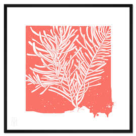 Gerahmter Kunstdruck Koralle III
