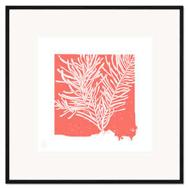 Ingelijste kunstdruk Coral III