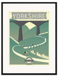 Gerahmter Kunstdruck Tour De Yorkshire-Radrennen