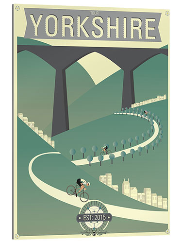 Tableau en plexi-alu Tour de Yorkshire, course cycliste