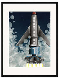 Gerahmter Kunstdruck Thunderbird 1 Raketenstart