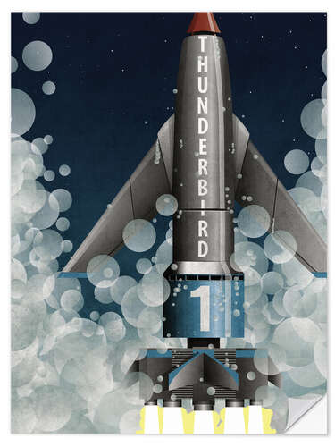 Sisustustarra Thunderbird 1 Rocket Launch