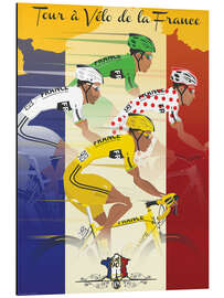 Magnettafel Trikots der Tour