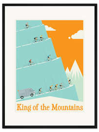 Gerahmter Kunstdruck König der Berge