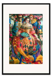 Gerahmter Kunstdruck Commedia Dell Arte Variation I