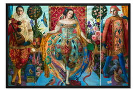 Gerahmter Kunstdruck Komödie Dell Arte Variation II