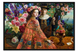 Gerahmter Kunstdruck Musikvariation II