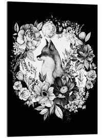 Akrylbilde Floral Fox