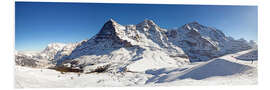 Foam board print Skiing at the Eiger