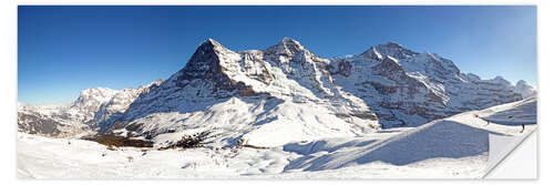 Wall sticker Skiing at the Eiger