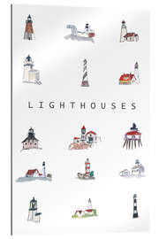 Tableau en plexi-alu Lighthouses, les phares