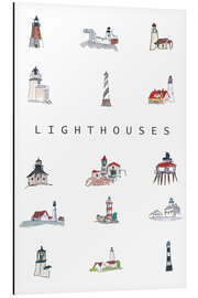 Magnettafel Maritime Leuchttürme