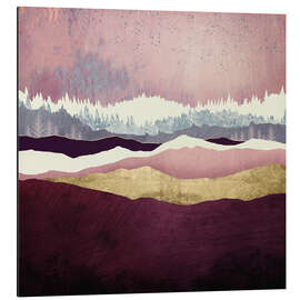 Magnettafel Himbeer-Hügel-Landschaft