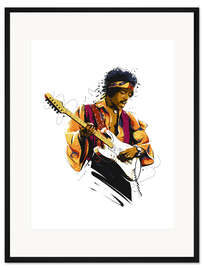 Gerahmter Kunstdruck Jimi Hendrix