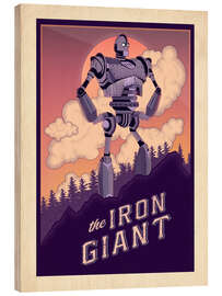 Wood print The Iron Giant