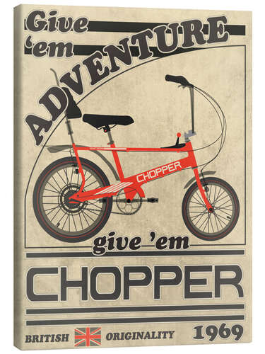 Canvas print Chopper Bicycle 1969 Advertisement