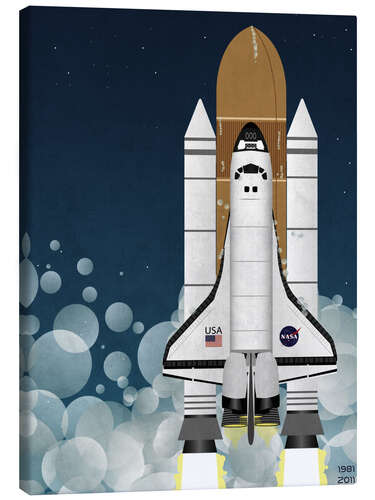 Quadro em tela Launch of Nasa Space Shuttle 