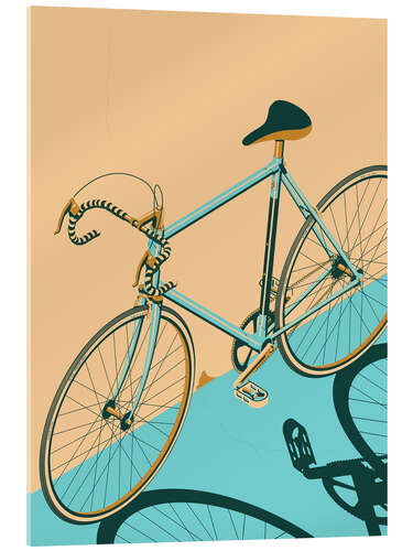 Acrylic print Isometric Bicycle