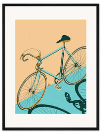 Gerahmter Kunstdruck Isometrisches Fahrrad