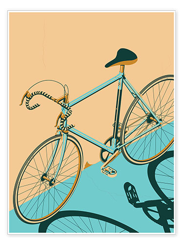Poster Isometrische fiets