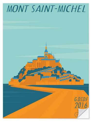 Wandsticker Mont Saint Michel 2016