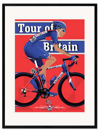 Framed art print Tour of Britain, cycling race