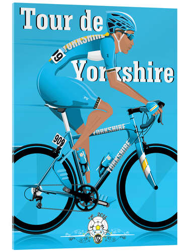 Acrylic print Tour De Yorkshire, bike race