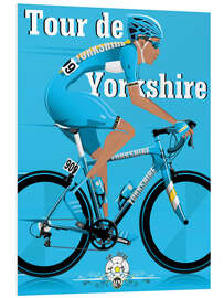 Foam board print Tour De Yorkshire, bike race