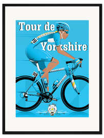 Gerahmter Kunstdruck Tour De Yorkshire Fahrradrennen