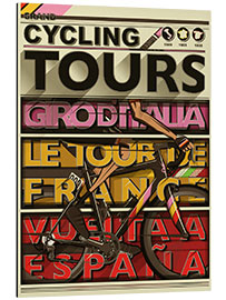 Tableau en aluminium Les grandes courses cyclistes