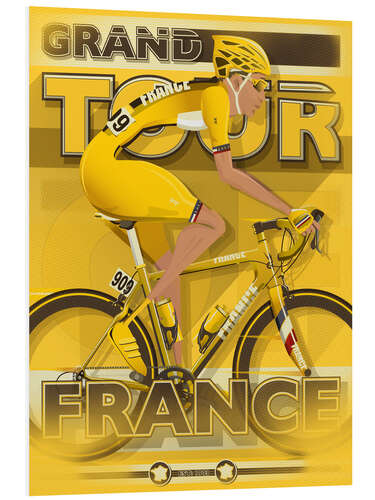 Foam board print Grand Tour - France