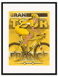 Plakat artystyczny premium w ramie Grand Tour - France