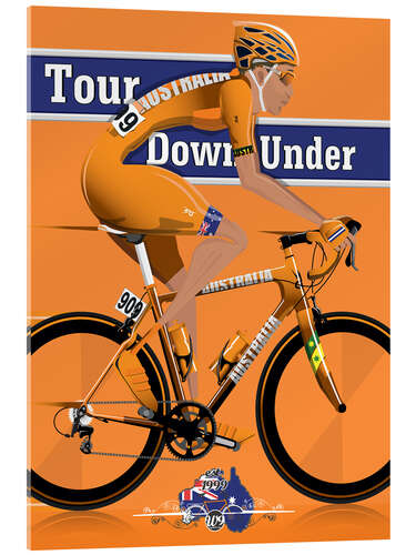 Acrylic print Tour Down Under Cycling Race