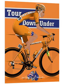 Foam board print Tour Down Under Cycling Race