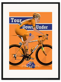 Gerahmter Kunstdruck Tour Down Under Radrennen