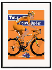 Stampa artistica con cornice Tour Down Under Cycling Race