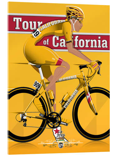 Acrylglas print Tour of California Bicycle Race