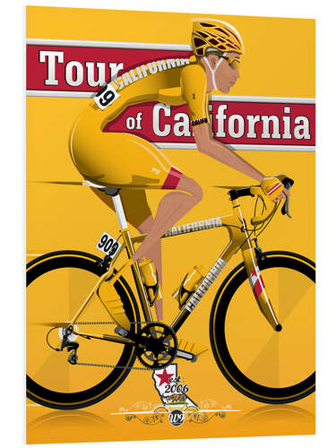 Foam board print Tour of California Bicycle Race