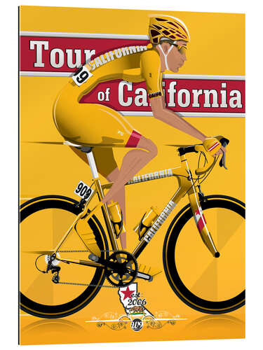 Quadro em plexi-alumínio Tour of California Bicycle Race