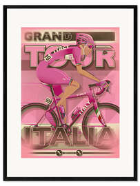 Plakat artystyczny premium w ramie Grand Tour - Italy