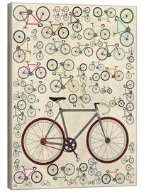 Canvastavla  Vintage cyklar - Fixie - Wyatt9