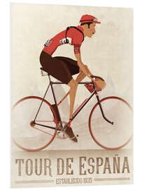 Foam board print Vintage Tour de Espana cycling race