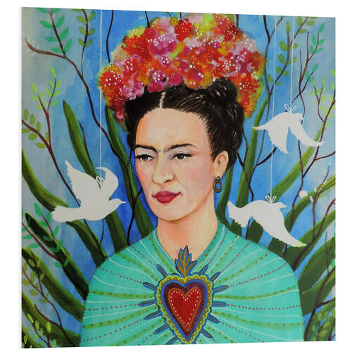 PVC-taulu The heart of Frida Kahlo