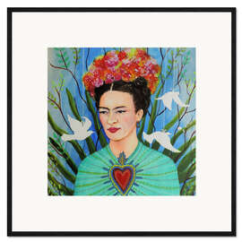 Framed art print The heart of Frida Kahlo
