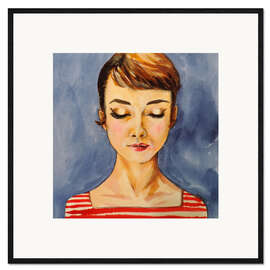 Framed art print Me, Audrey