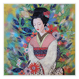 Wall print  Always maiko square - Sylvie Demers