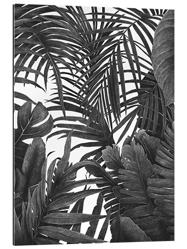 Galleriprint Tropical jungle in black and white